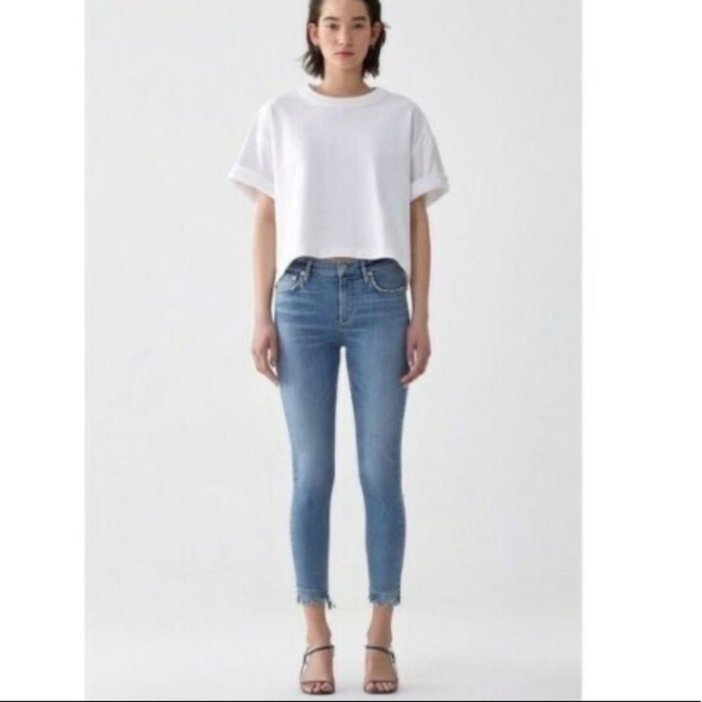NWT Agolde Sophie High Rise Skinny Crop in Style Hyper. Size 26